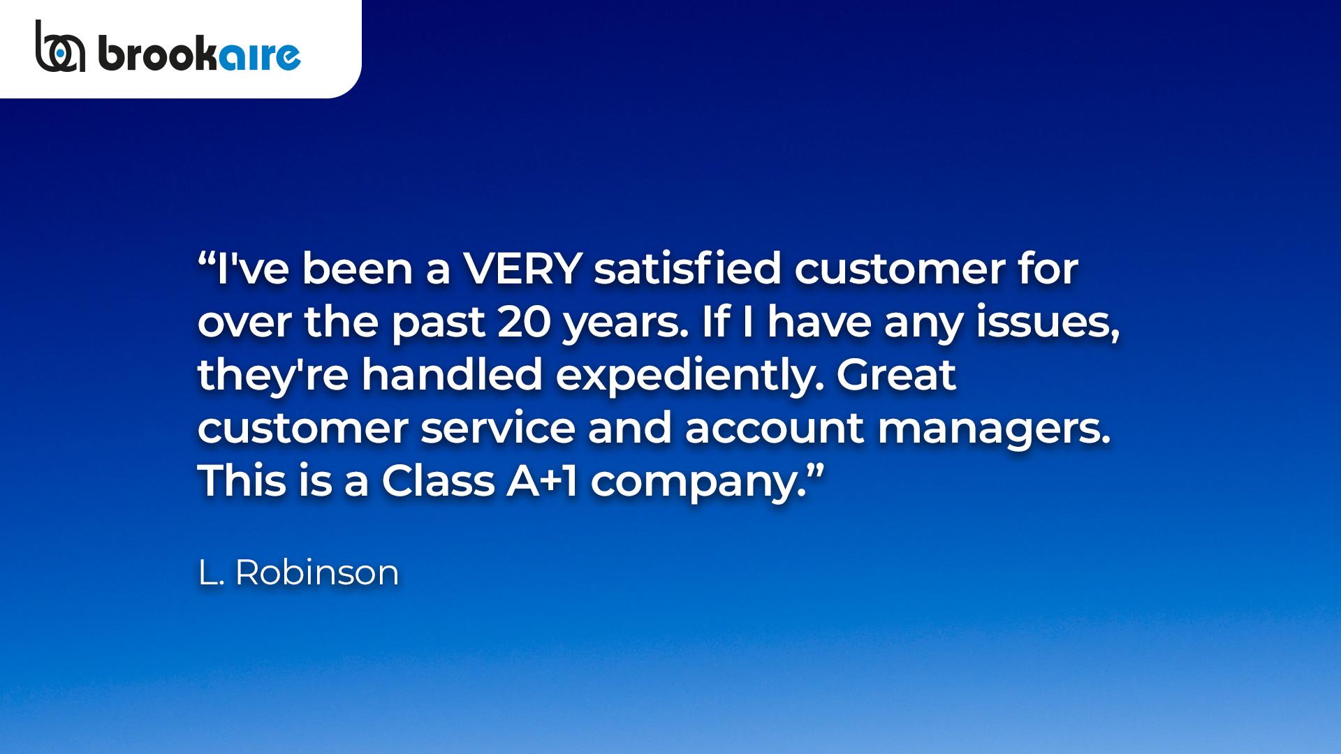 Brookaire testimonial