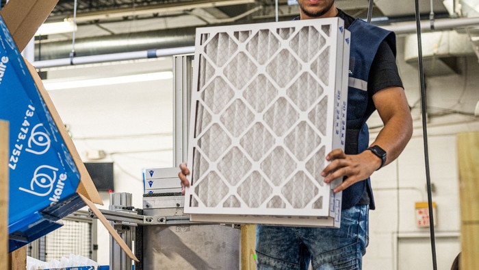 Brookaire MERV air filter manufacturing