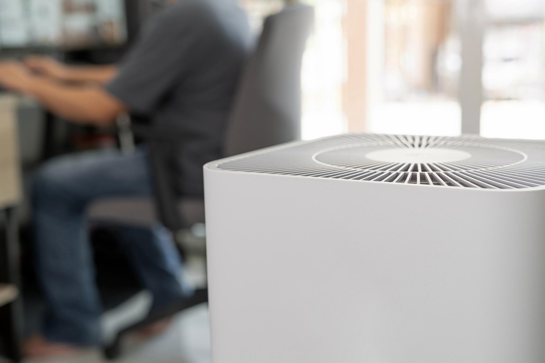 Closeup of Air purifier