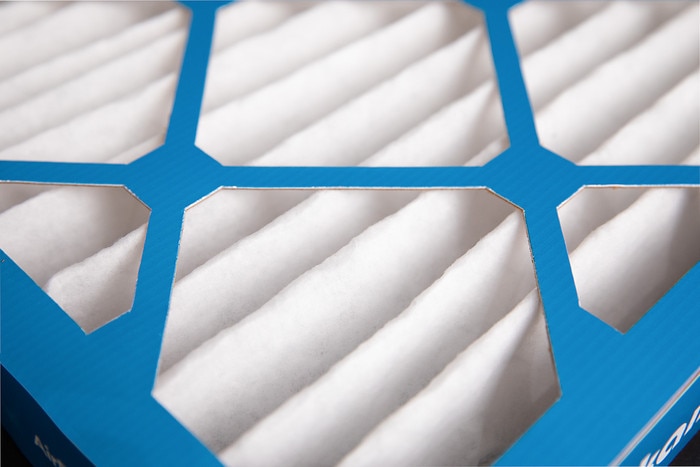 Close up of DeltaPleat P10 filter